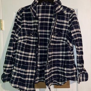 CHAPS size 2x zip up flannel